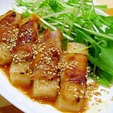 もちde肉巻き甘辛炒め